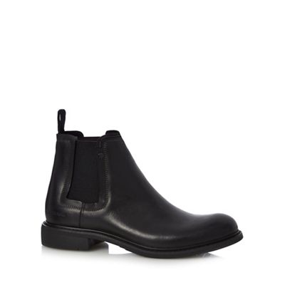 G-Star Raw Black 'Warth' stud detailed Chelsea boots